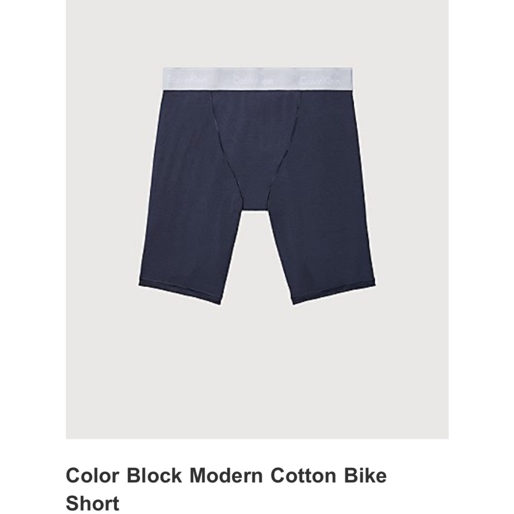 Calvin Klein modern bike shorts navy size S